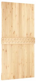 tömör fenyőfa tolóajtó fémszerelékszettel 100 x 210 cm