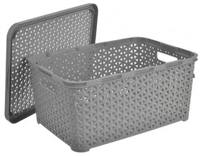 Orion Box fedéllel RATAN, 10 l, szürke