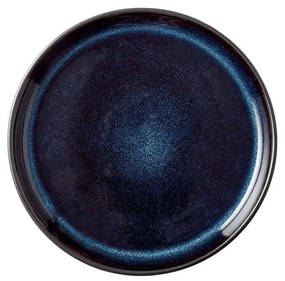 Fekete-kék desszertes agyagkerámia tányér ø 17 cm Mensa – Bitz