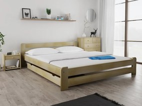 Laura ágy 180x200 cm, fenyőfa Ágyrács: Lamellás ágyrács, Matrac: Deluxe 10 cm matrac