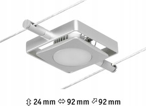 Paulmann Led kábeles spotlámpa MacLED 4.5W 3000K 12V matt króm/króm