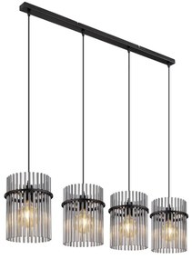 Globo 15698-4H - Csillár zsinóron GORLEY 4xE27/60W/230V fekete