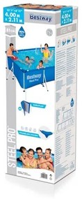 Bestway föld feletti medence Steel Pro, 401 x 211x 81 cm