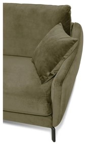 Magic zöld bársony sarokkanapé, bal oldali - Scandic