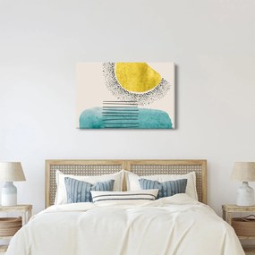 Kép - Absztrakt festmény a strandról N⁰2 (90x60 cm)