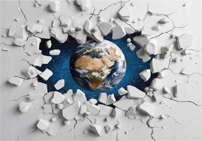 Gyerek Fotótapéta 3D Föld Kozmosz Gyerek Tapéta Flizelina 250x175