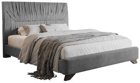 Franciaágy 160 cm Lania 160 (ágyráccsal) (szürke). 1098721