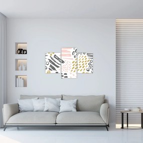 Kép - Absztrakt stroke-ok (90x60 cm)