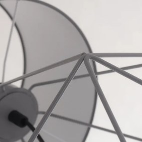 Asztali lámpa BASKET 1xE27/60W/230V szürke