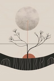 Poszter 20x30cm Téli Hold