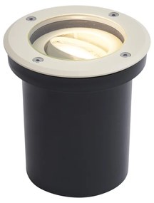 Modern bézs színű földbe süllyeszthető spotlámpa GU10 50mm állítható IP65 - Delux