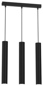 Csillár zsinóron HUDSON 3xGU10/8W/230V fekete