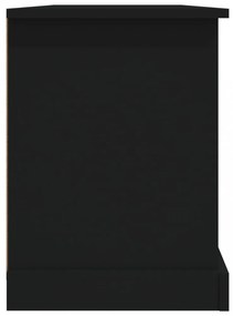 fekete szerelt fa TV-szekrény 99,5x35,5x48 cm