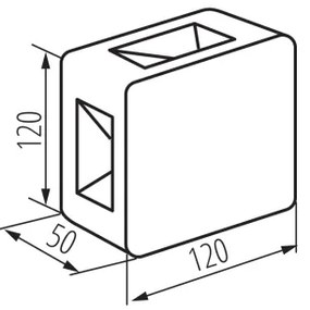 Kanlux 39180 - REFAZI LED kültéri fali lámpatest, 6 W, 230 V, IP54, fehér