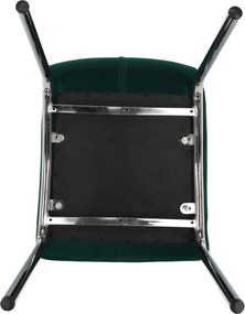 Étkezőszék, smaragd Velvet szövet/króm, GERDA NEW