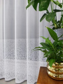 Mg Függöny jacquard 35378 Fehér 400x280cm kész M szalaggal