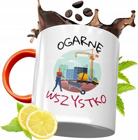 Narancssárga Bögre Építő Szakember Barkácsolónak, fényképes nyomattal