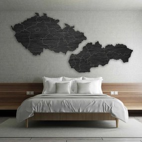 Szlovákia és Csehország fatérképe - PUZZLE