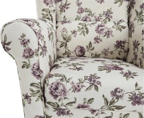 Füles fotel, szövet rose 18, CHARLOT