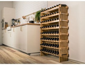 G21 Bambusz borosállvány, 72 palack