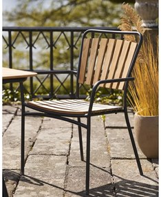 Natúr színű teakfa étkezőszék szett 2 db-os Cleveland – House Nordic