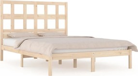 vidaXL tömör fenyőfa ágy matrac nélkül 200 x 200 cm