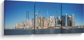 Kép - Manhattan New York-ban (órával) (90x30 cm)