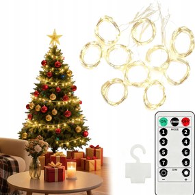 FĂ©nyfĂŒggöny FĂ©nyfĂŒzĂ©r DrĂłtos FehĂ©r Meleg 3x3 mĂ©ter 300 Led