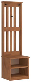 SANDNES tömör fenyőfa előszobafa 45x40x159,5 cm