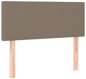tópszínű szövet rugós és LED-es ágy matraccal 120x190cm
