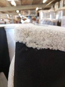 AKCIÓ Kinyitható U alakú ülőgarnitúra SMART BOUCLE 303x143 cm, sötét bézs II. osztály