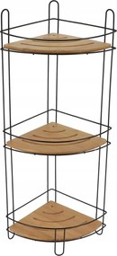 Háromszintes Fürdőszobai polc Sarok könyvespolc