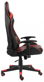 piros PVC forgó gamer szék