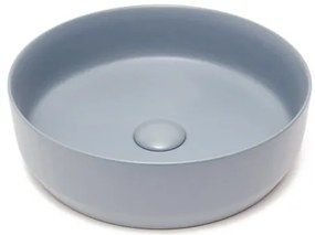 Asztali mosogató SAT Infinitio 39x39 cm sötétkék matt felülettel akkumulátornyílás nélkül, túlfolyó nélkül SATINF3939DBLM