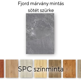 Leziter Fjord márvány mintás sötét szürke Vinyl SPC padló minta/db