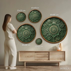 DUBLEZ | Fali mandala - Smaragd