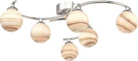 DAR LIGHTING ATI6450-07 ATIYA Mennyezeti Csillár Csiszolt Króm, Sokszínű G9 IP20