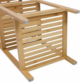 Bambusz polc 5 polc négyzet  alakú 33 x 33 x 146 cm