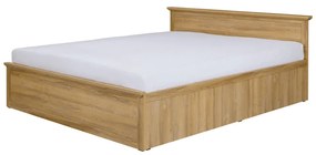 Franciaágy 160 cm Leoras MZ21 (ágyráccsal) (grand tölgy). 1017342