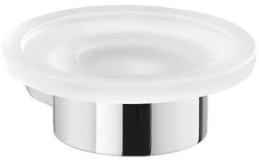 Gedy - PIRENEI falra szerelhető szappantartó opál üveg/fényes króm