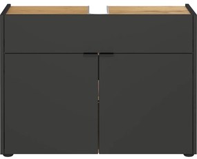 Antracitszürke mosdó alatti szekrény 80x60 cm Forano – Germania