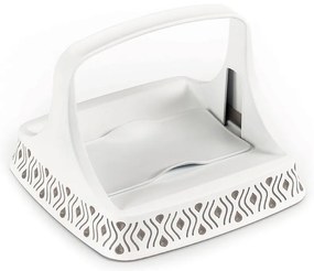 STEFANPLAST Lapos szalvétatartó Tosca fehér/világosszürke