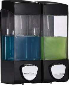 Szappan- és samponadagoló J192 falra szerelhető 2 rekeszes 350 ml egyenként