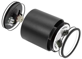 Fürdőszobai spotlámpa CHLOE AR111 1xGU10/12W/230V IP65 kerek fekete