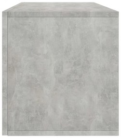 800121 Vinyl Storage Box Concrete Grey 71x34x36 cm Chipboard