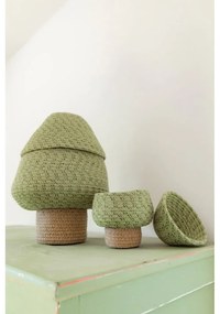 Zöld textil játéktároló kosár ø 25x36 cm Big Tree – Lorena Canals
