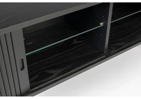 Barbier tolóajtós fekete komód - Zuiver