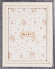 Fa képkeret szürke-kék szegéllyel Taillefer L a képen