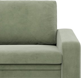 Vertico fekvőfotel, 80 cm széles, kordbársony, zöld
