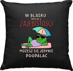 Béka párna vicces az én ragyogásomban Fekete